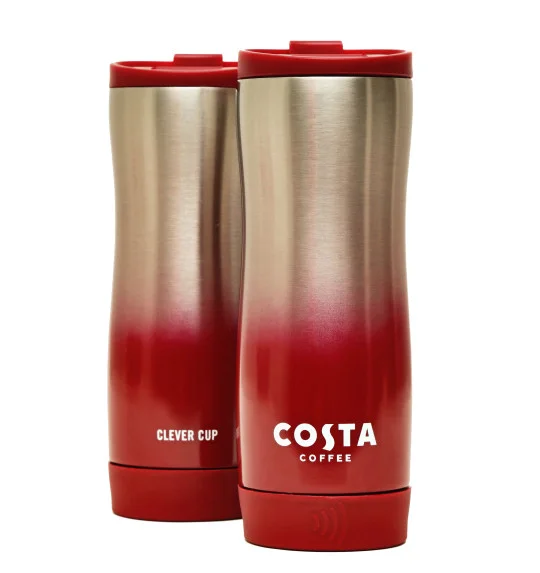 Costa launch coffee cup with built in contactless card