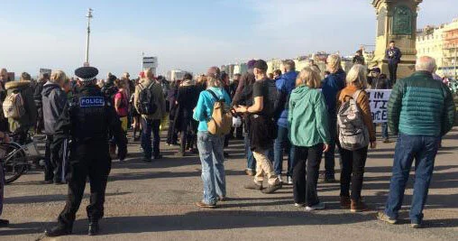 Arrests at anti-Covid march
