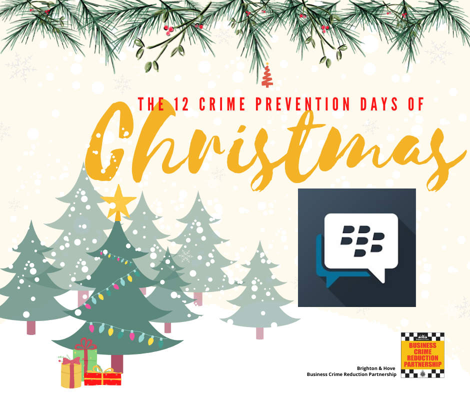 The BCRPs 12 crime prevention days of Christmas - day 8