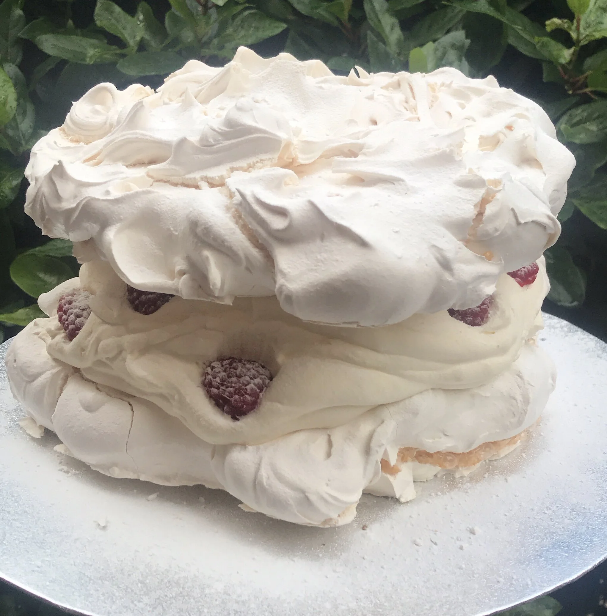 TWO TIERED RASPBERRY PAVLOVA