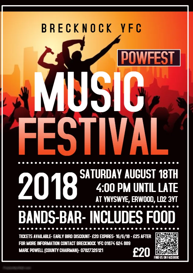 Tickets on Sale NOW!!  For POWFEST...