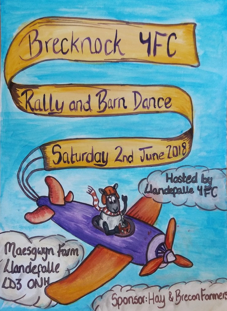 Rally Poster Competition 2018 - Winner is Angharad Jones, Sennybridge ...