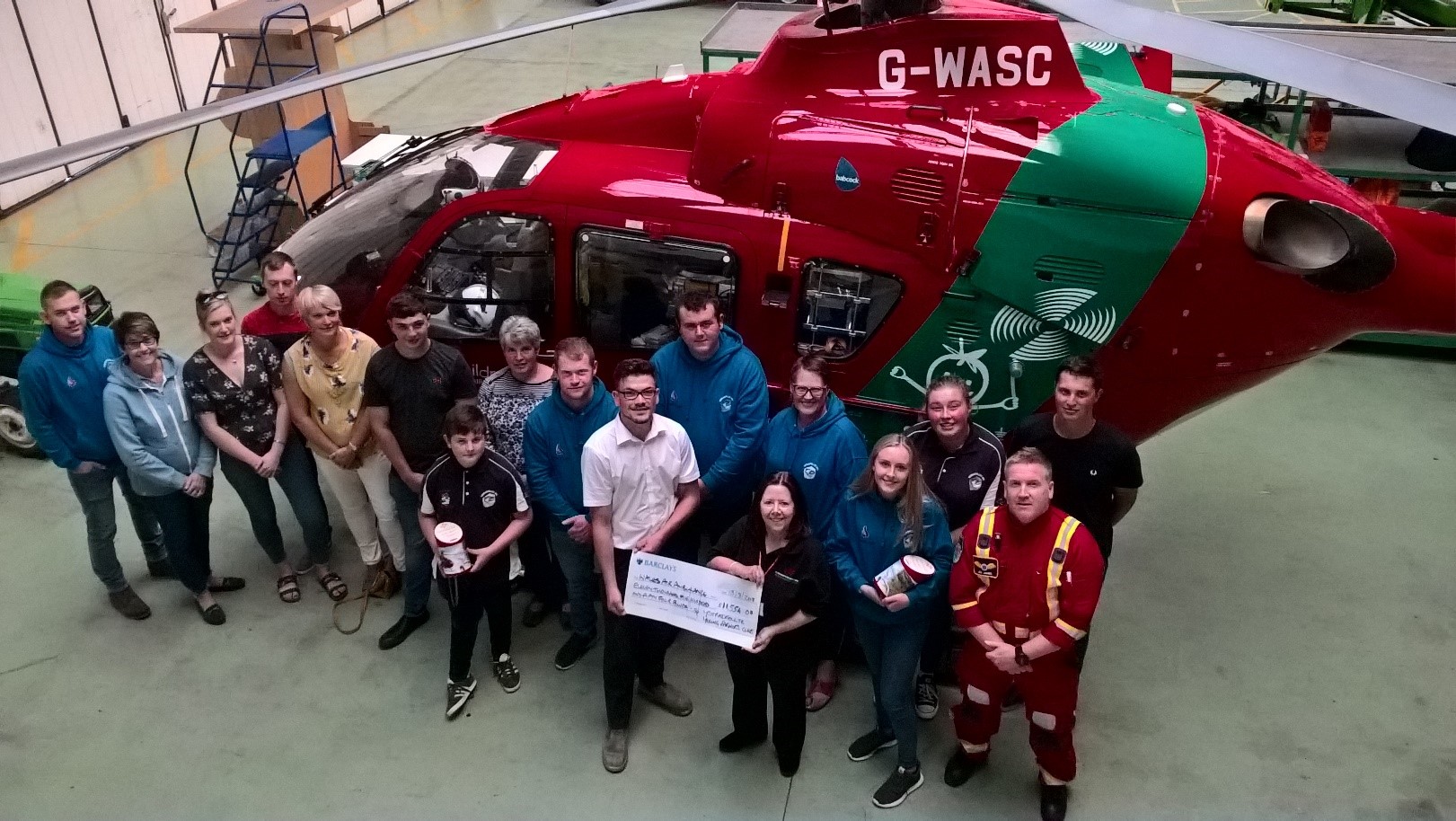 Ystradfellte YFC raised £11,554.07 for Wales Air Ambulance 