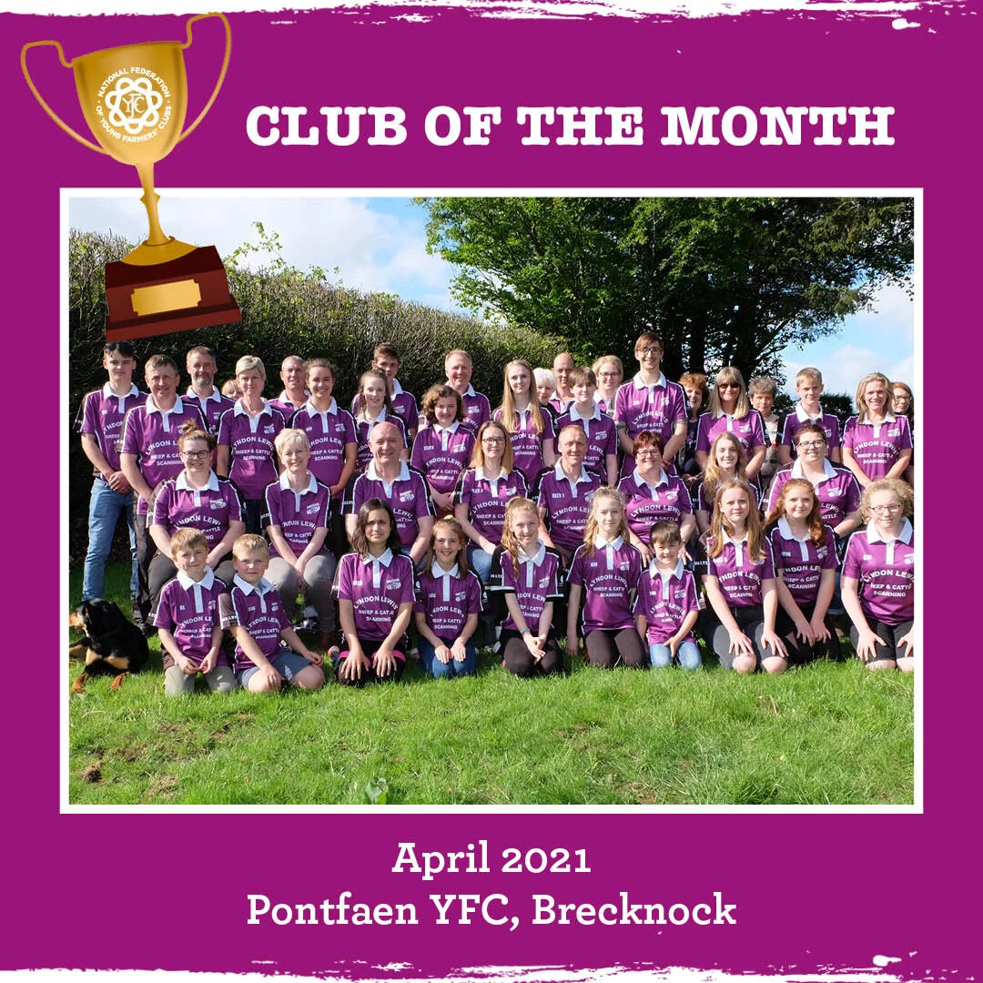 Pontfaen YFC Win NFYFC Club of the month 