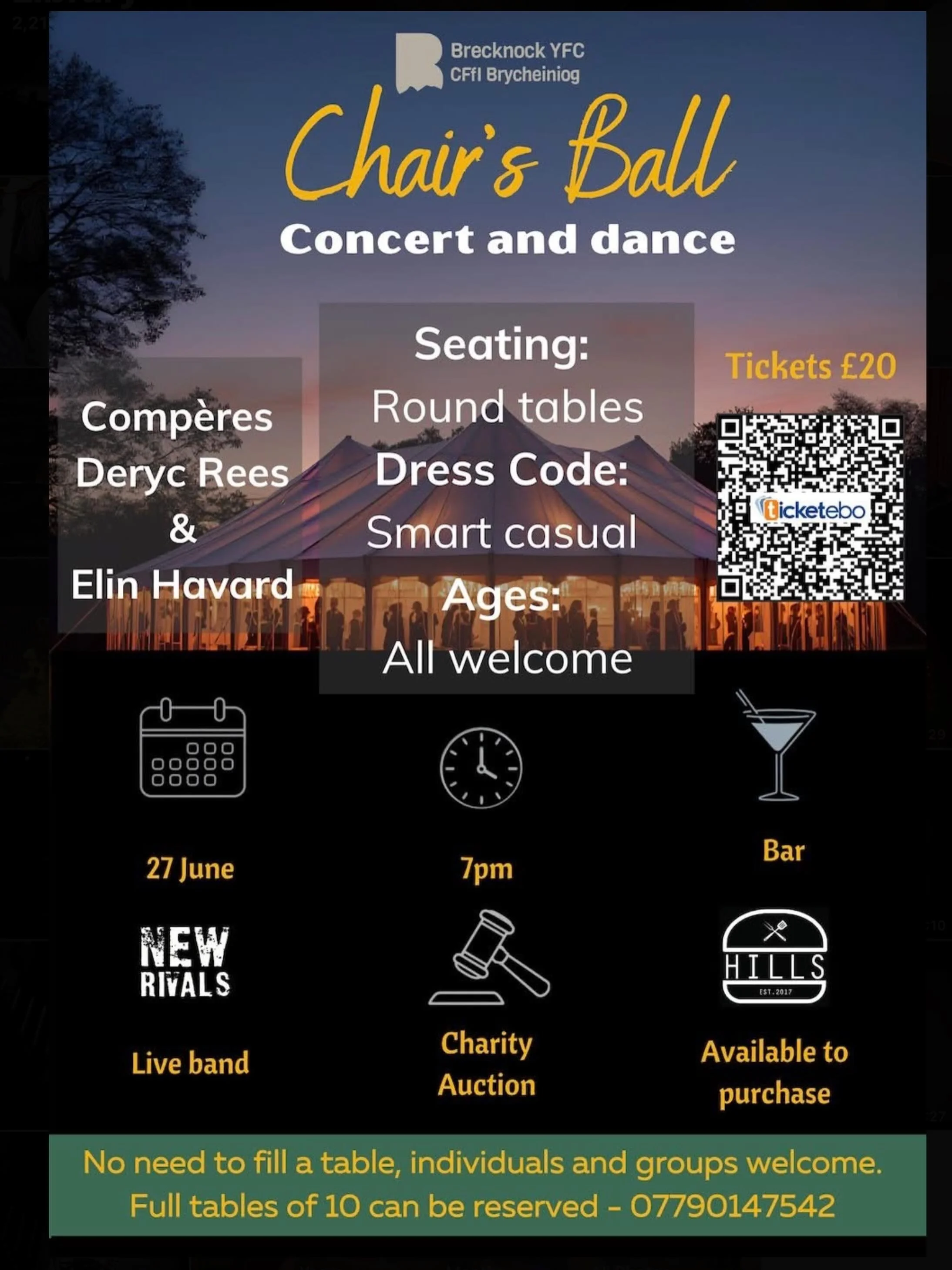 🕺🏼🌟OUR CHAIRMAN&rsquo;S BALL 🌟🕺🏼

Put down your wellies 🤠and put on your dancing shoes👠👞 for a night full of fun 

We guarantee the night will be filled with giggles, dancing and money well spent! 💷💷

We hope to see you there! 🪩💃