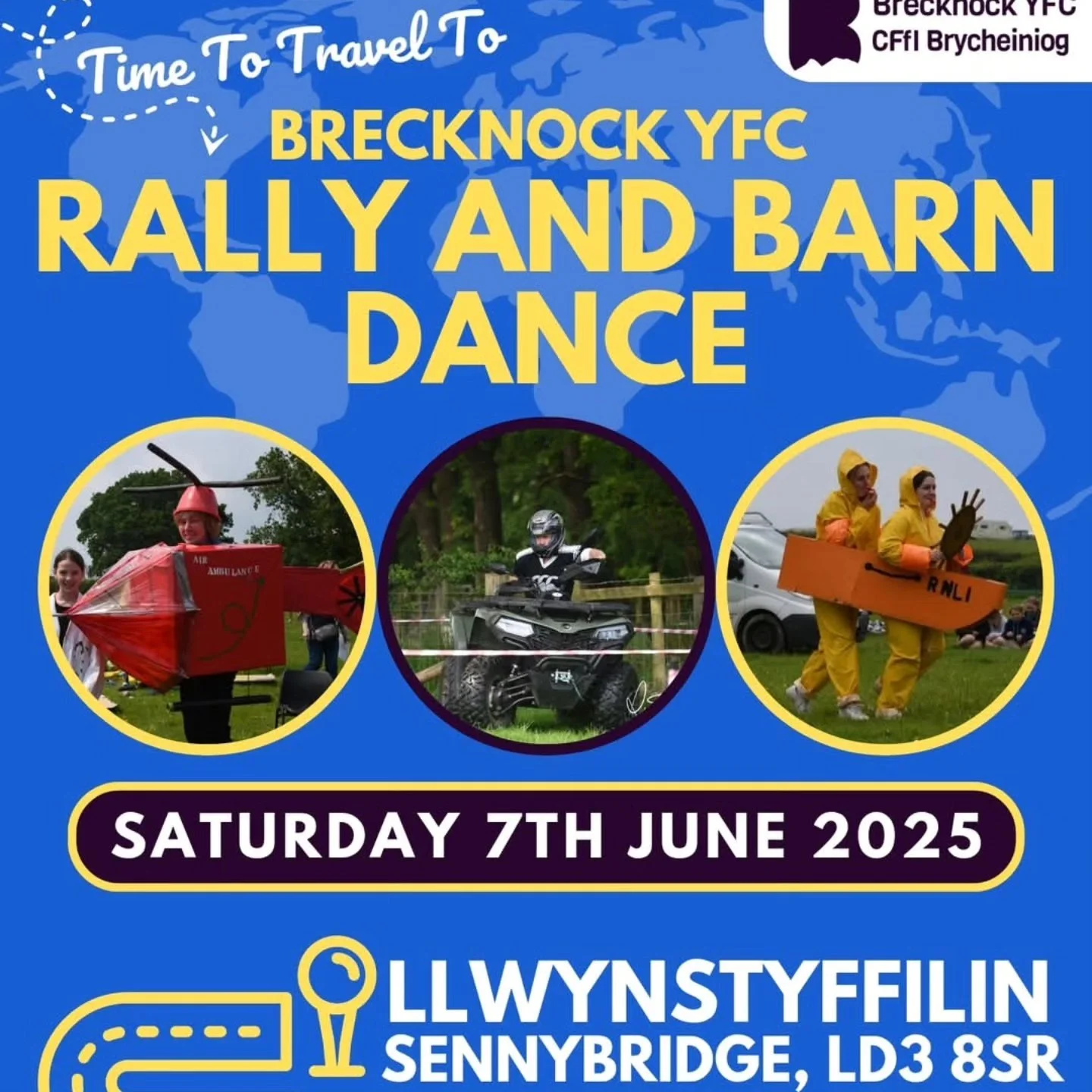 2️⃣DAYS TO GO!

We cannot wait to welcome you to Llwynstyffilin for our 79th Annual Rally. Gates open at 9am, and we have a jam packed day of competitions for you all to see. 

The Saloon doors will open at 9pm, but just a reminder that this is a str