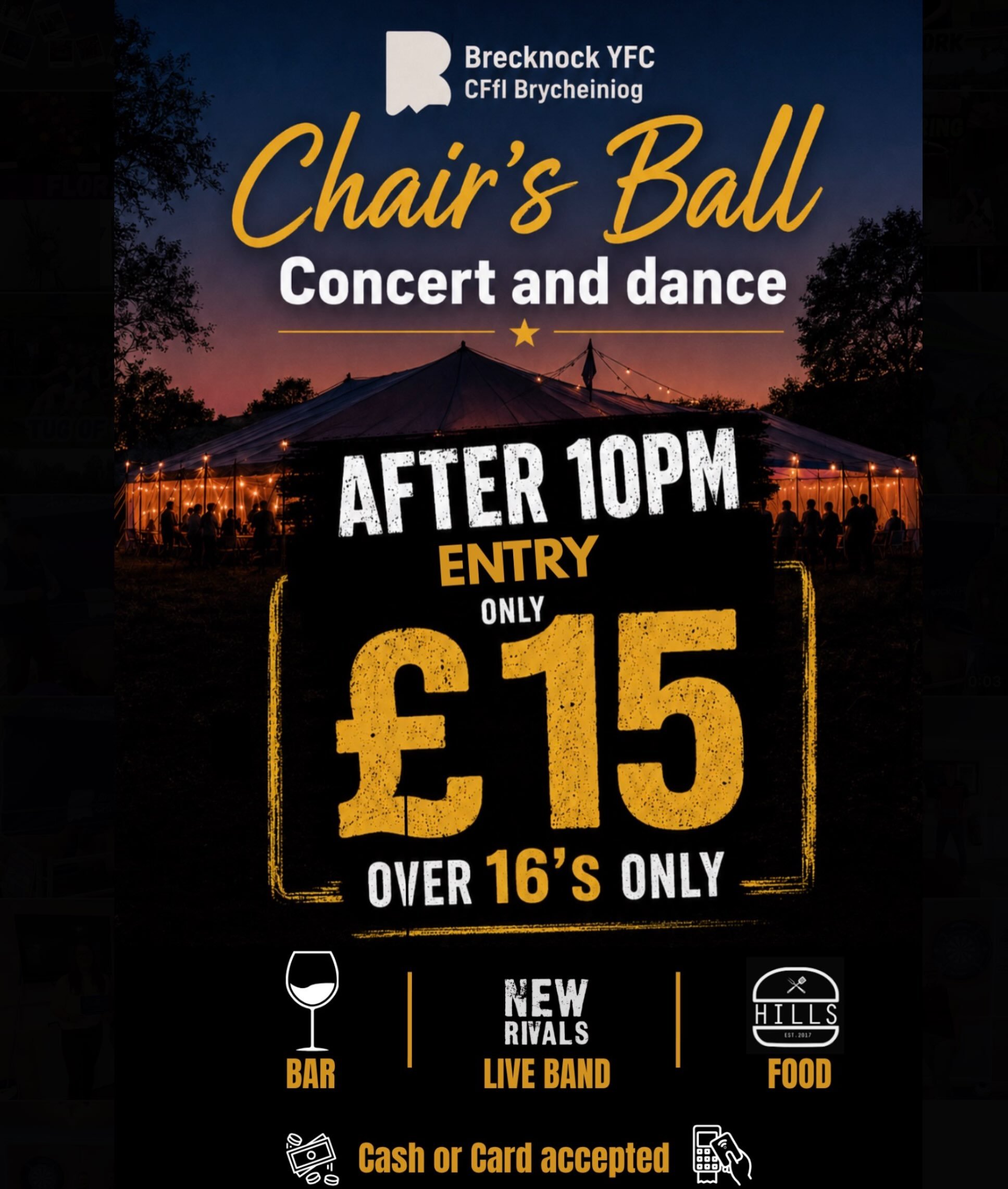 🌟HERE&rsquo;S YOUR SIGN🌟

🕣Here&rsquo;s your reminder that we will be having our Chairman&rsquo;s Ball this weekend. 

Under 16&rsquo;s only from 10pm onwards on the night. 

🎫Tickets are only &pound;15 after 10pm&hellip;. So why not come along a