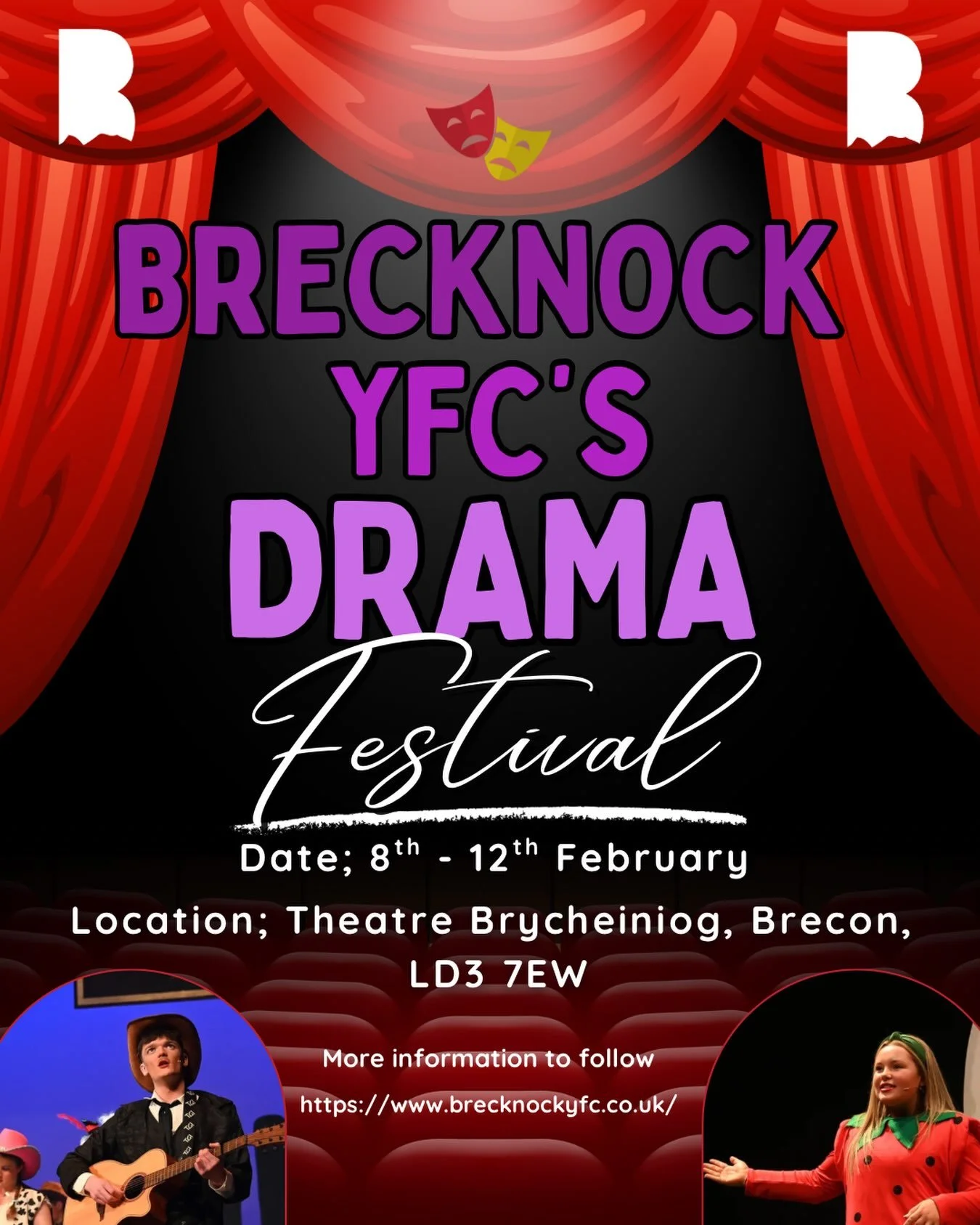 🕺🏼🪩Save the date because it&rsquo;s back! 🕺🏼🪩

Our annual YFC Drama Festival will be held

📆 8th-12th  February 
📍Theatre Brycheiniog

Will you take to the stage this year? We can&rsquo;t wait to see you there! 🌟

&mdash;&mdash;&mdash;&mdash