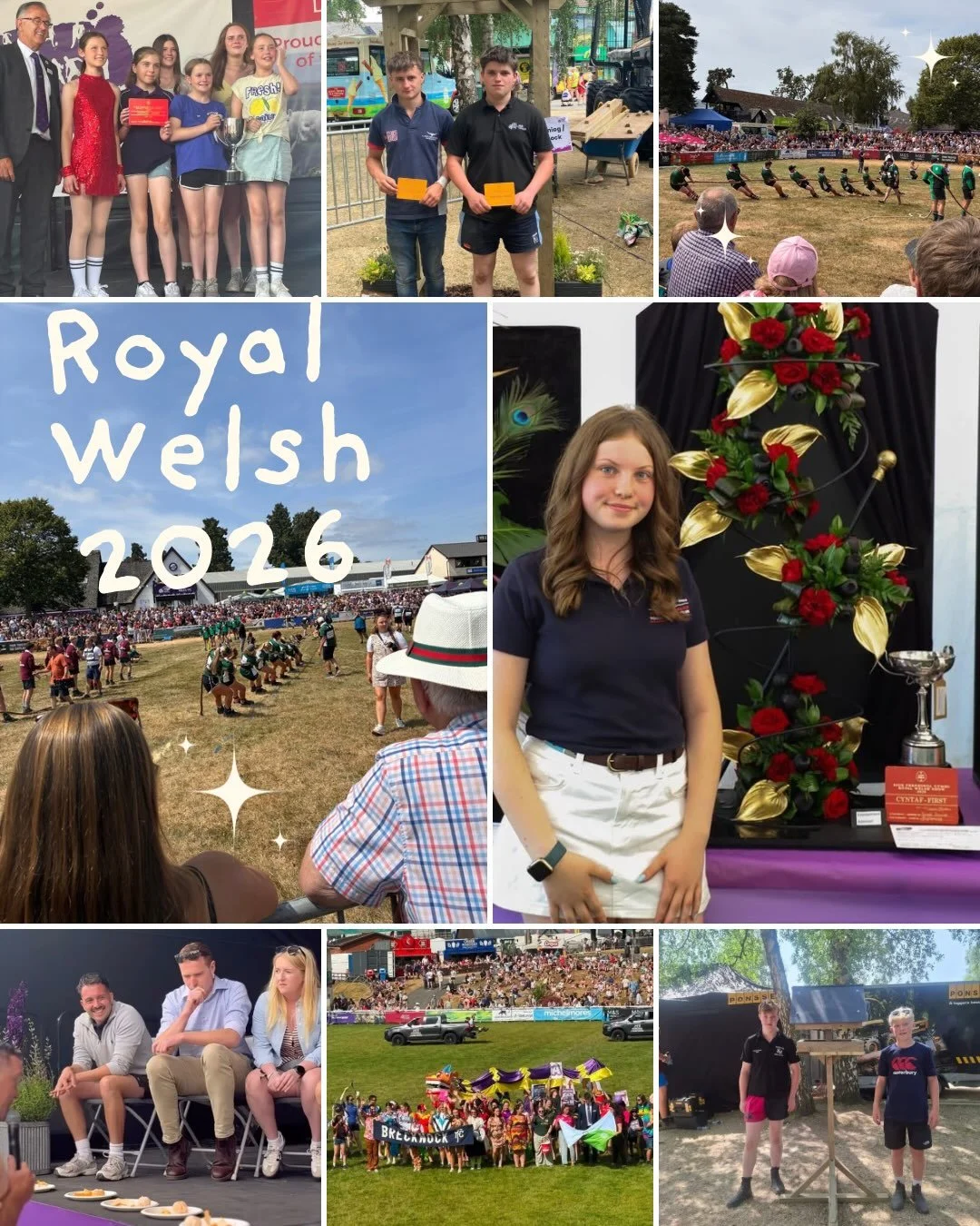 What a Week ☀️🌟🏆

We would like to congratulate everyone who competed and represented the county throughout the week! Last week was the week of The Royal Welsh Show which is held annually in Builth Wells. 

Throughout the week our members represent