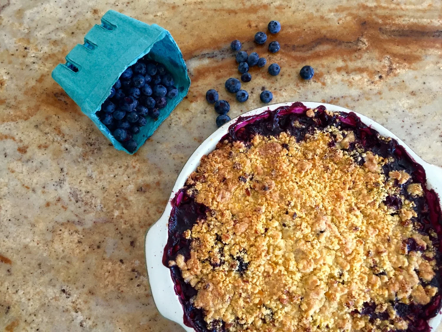 Blueberry Corn Crisp