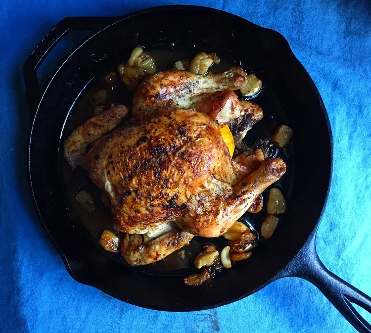 Roast Chicken With All Of The Garlic