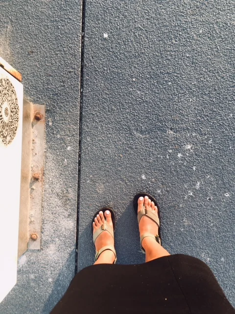 the clash of life; work cloths vs. the shoes i wanna spend life in