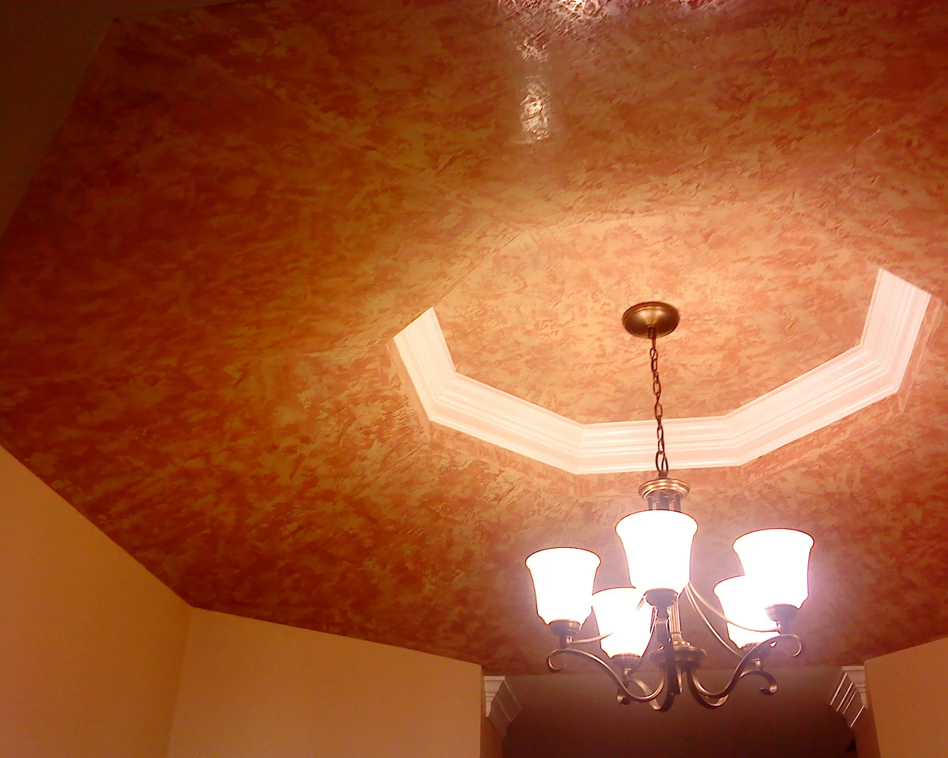 Venetian plaster ceiling