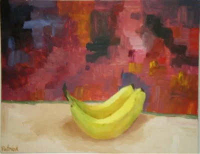 Bananas on Red