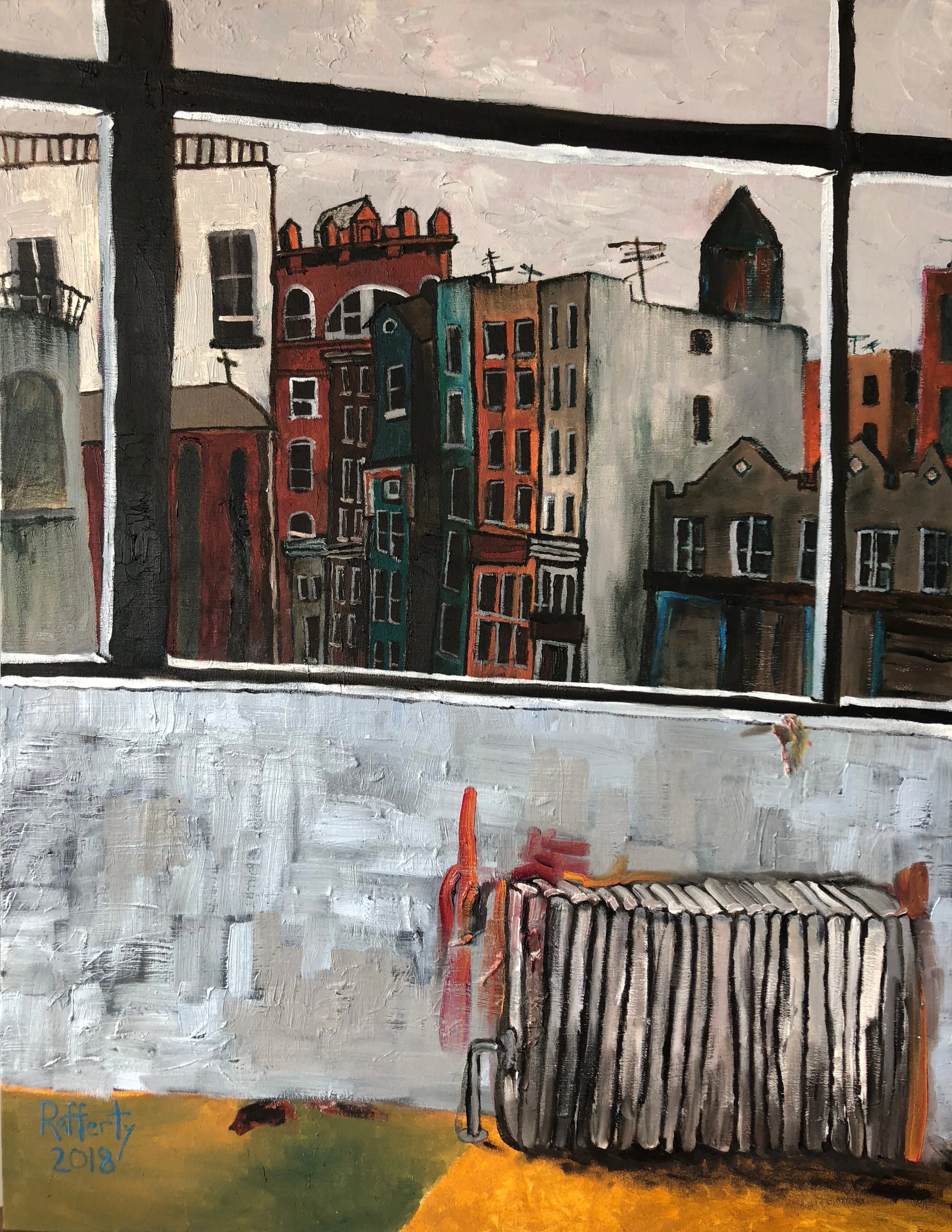 Outside the Studio Window at Franklin Avenue