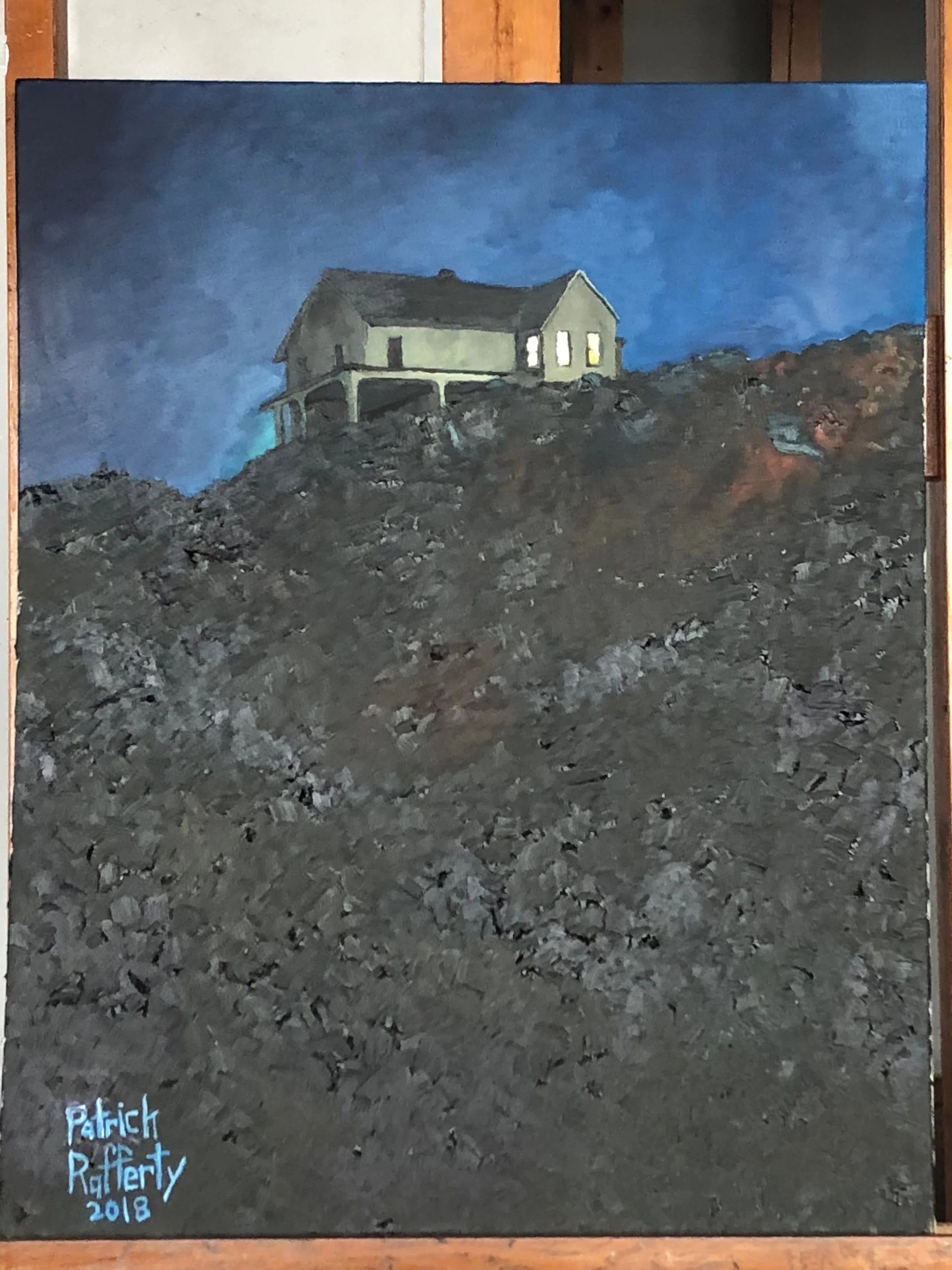 Block Island House at Dusk