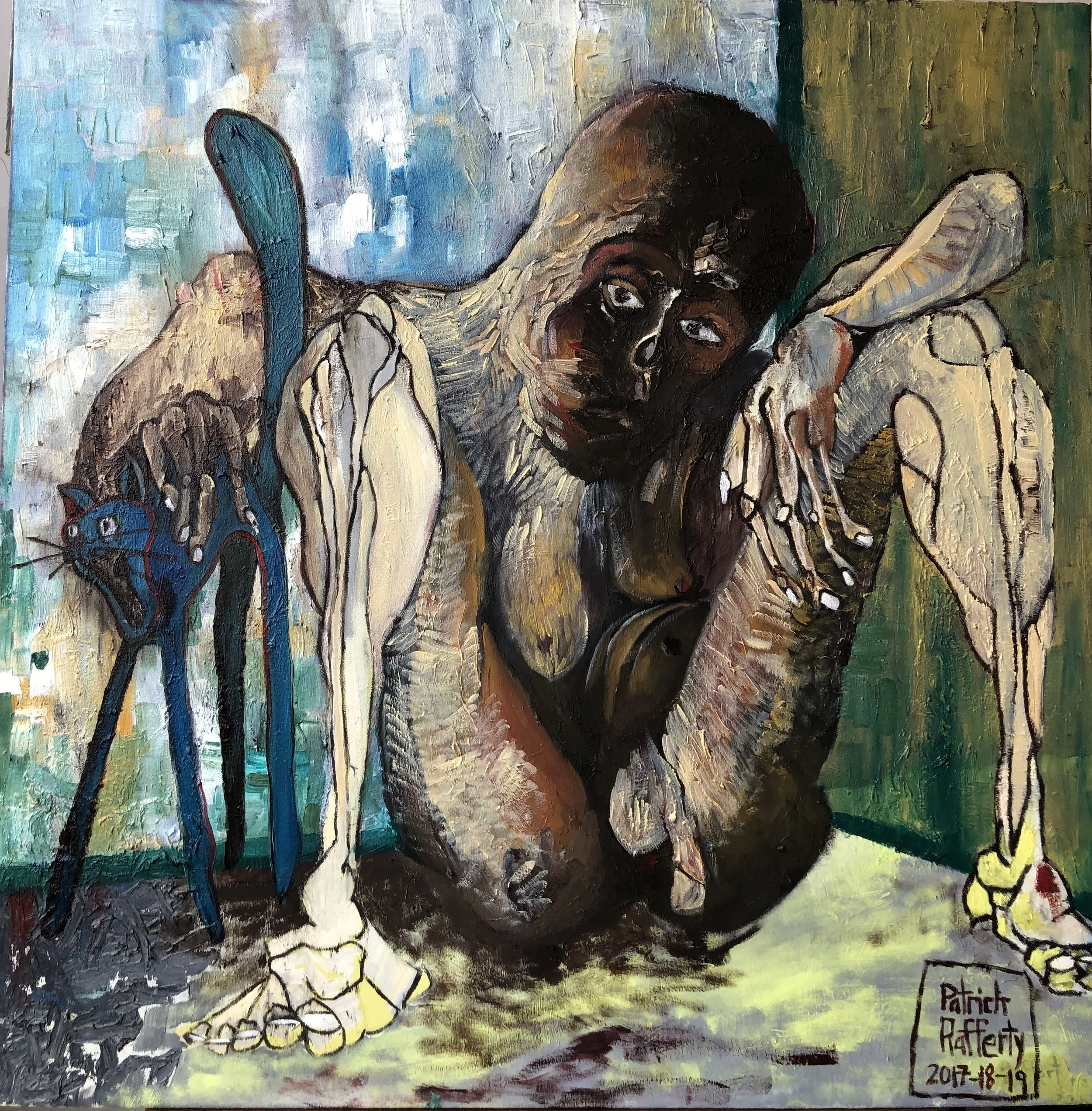 The Ghoul And His Blue Cat