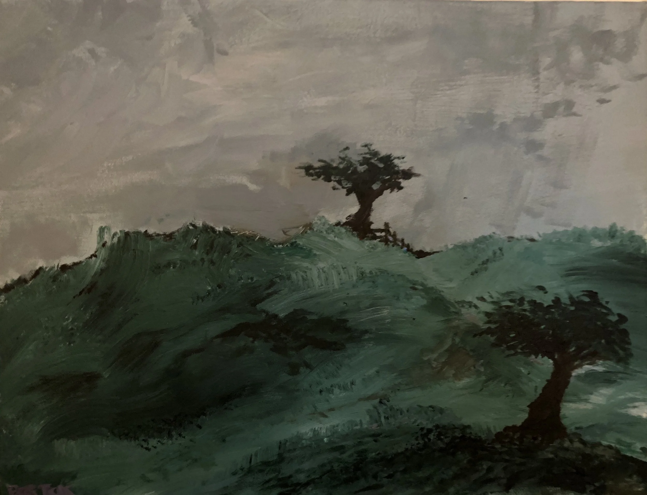 A Tree On A Hill