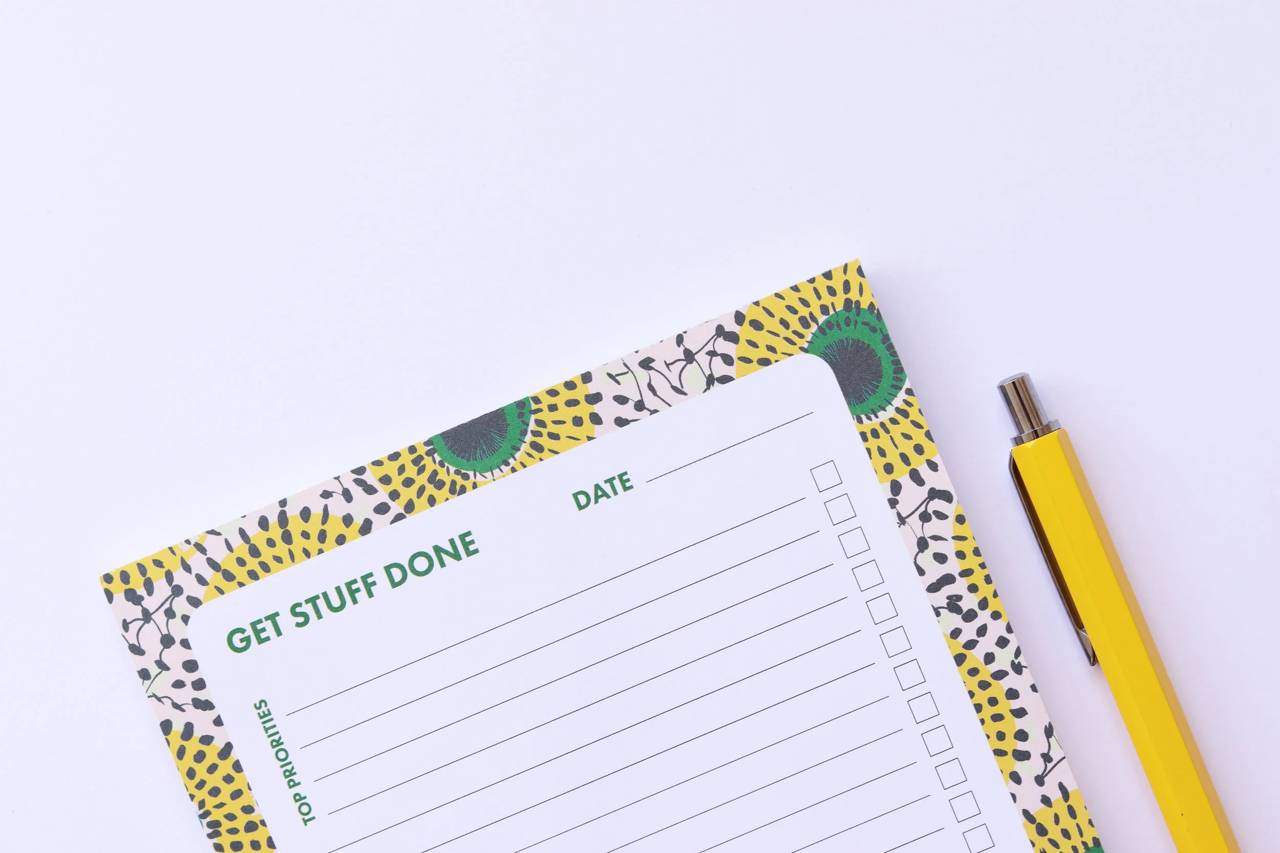 african print stationery