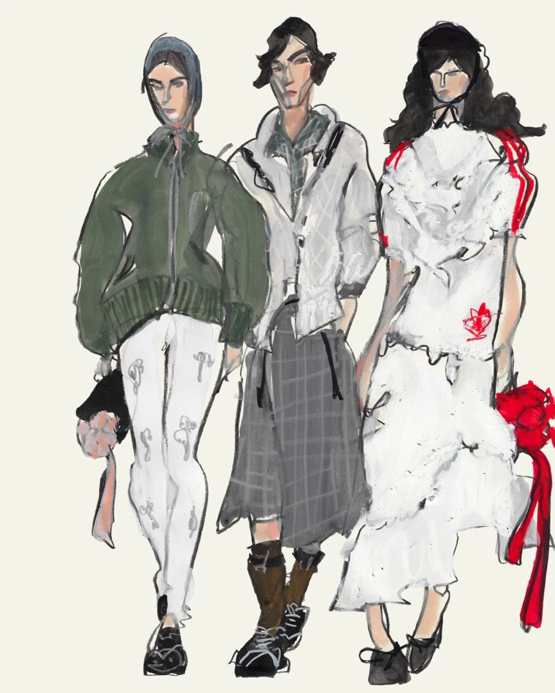 💥❣️💗❤️💥 @simonerocha_ AW26
@dh_pr @adidasoriginals 

3/3

#fashionillustration#simonerocha