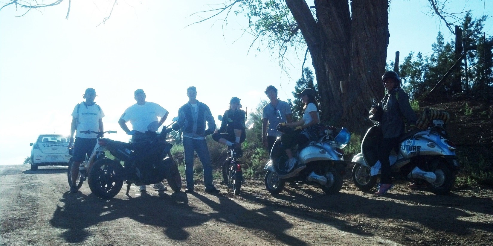 Regrouping after crossing a small river.