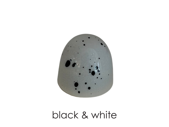 dark chocolate ganache in white chocolate