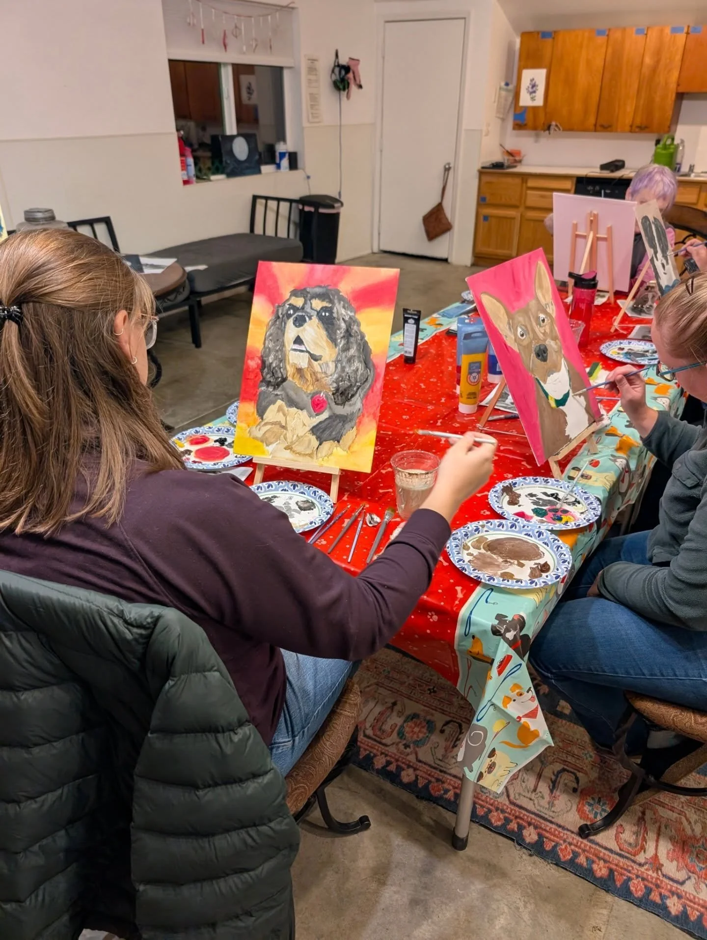 Pet Portrait paint night! ❤️🎨