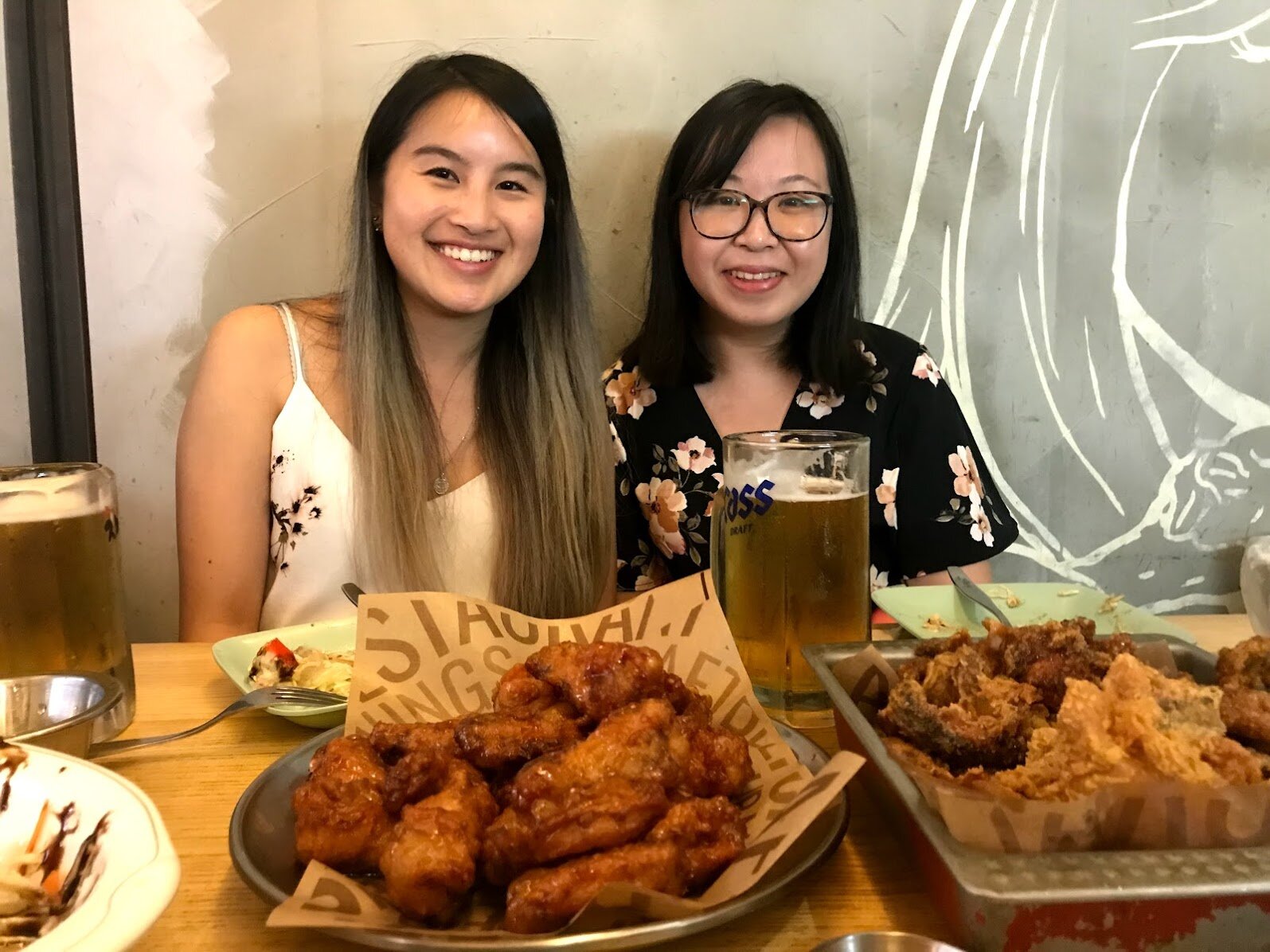 Korean fried chicken at Chicken 678 in Myeongdong, Seoul, South Korea