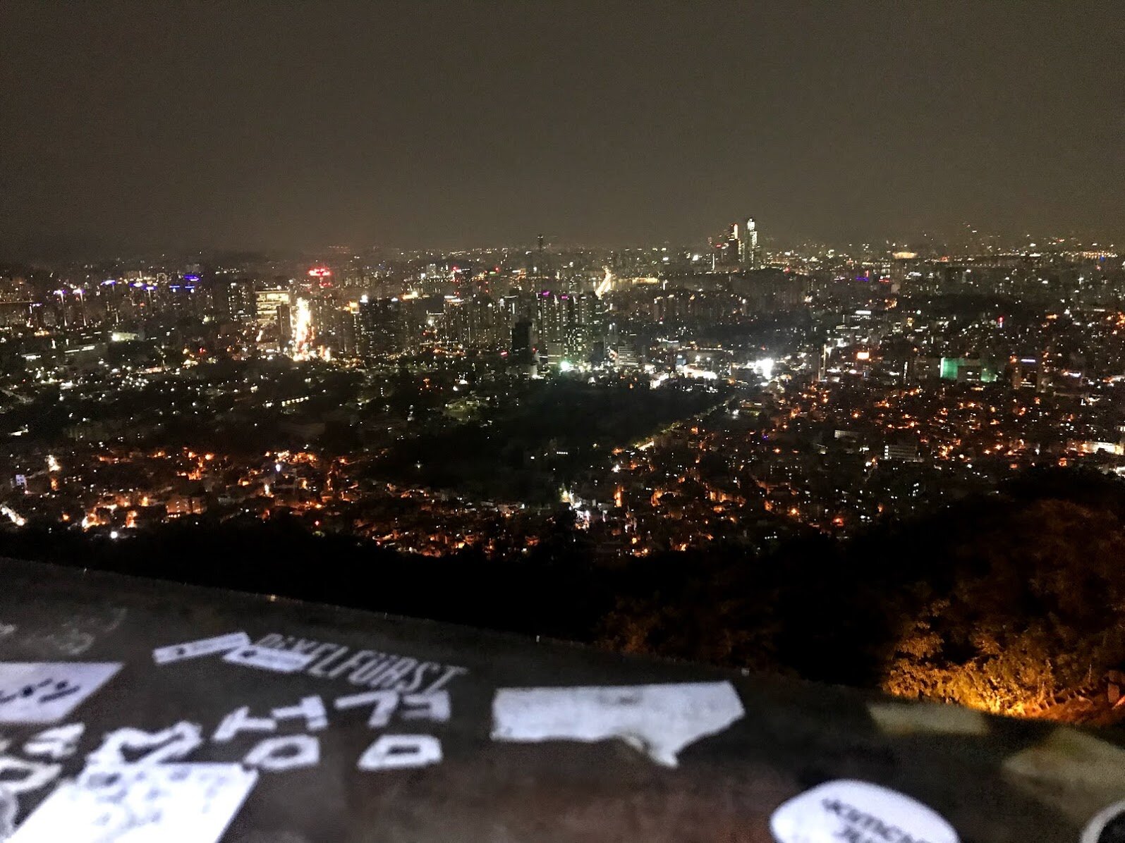 Night view of Seoul at the N Seoul Tower