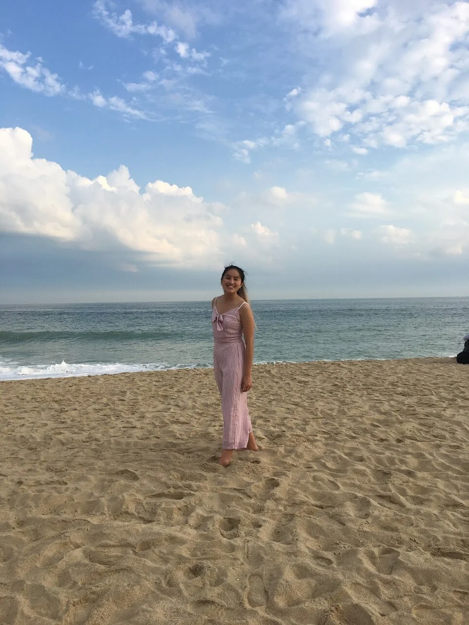 Kelsey at Haeundae Beach in Busan