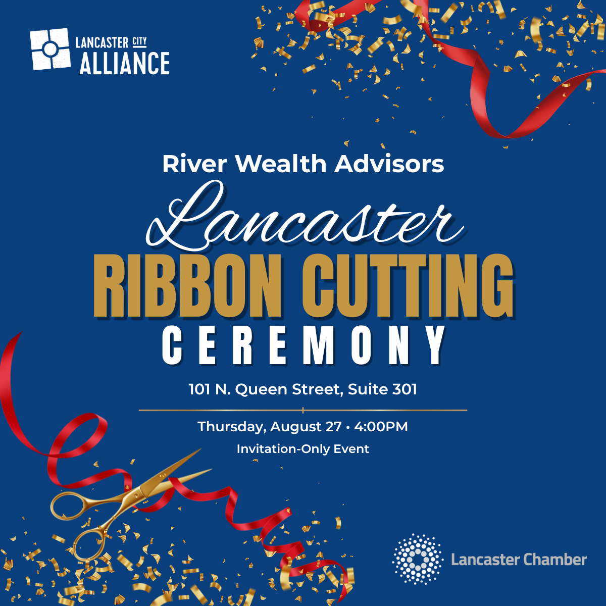 River Wealth Advisors Opens Third Office in Downtown Lancaster, Advancing Firm’s Regional Growth