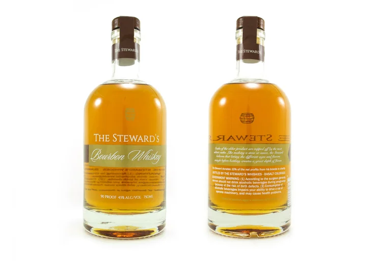 The Steward's Bourbon Whiskey — Stewards_front and back_horizontal
