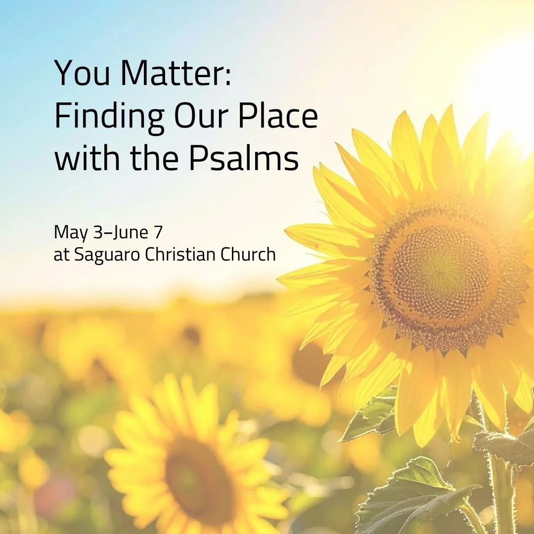 You Matter: Finding Our Place with the Psalms