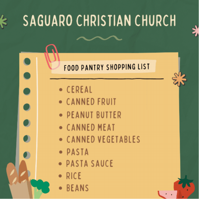 Shopping for Saguaro's ministries