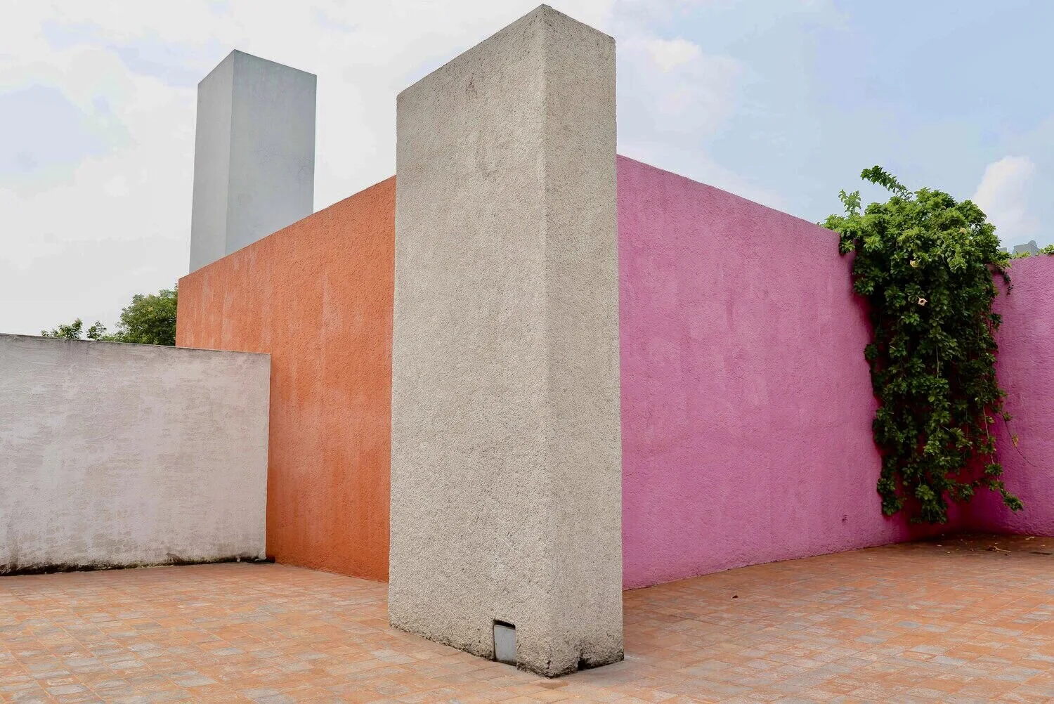 Luis Barragán’s famous color-blocked terrace.
