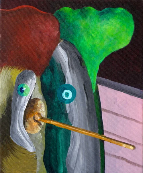 Untitled Portrait, 2010 Acrylic on linen. 30x26cm