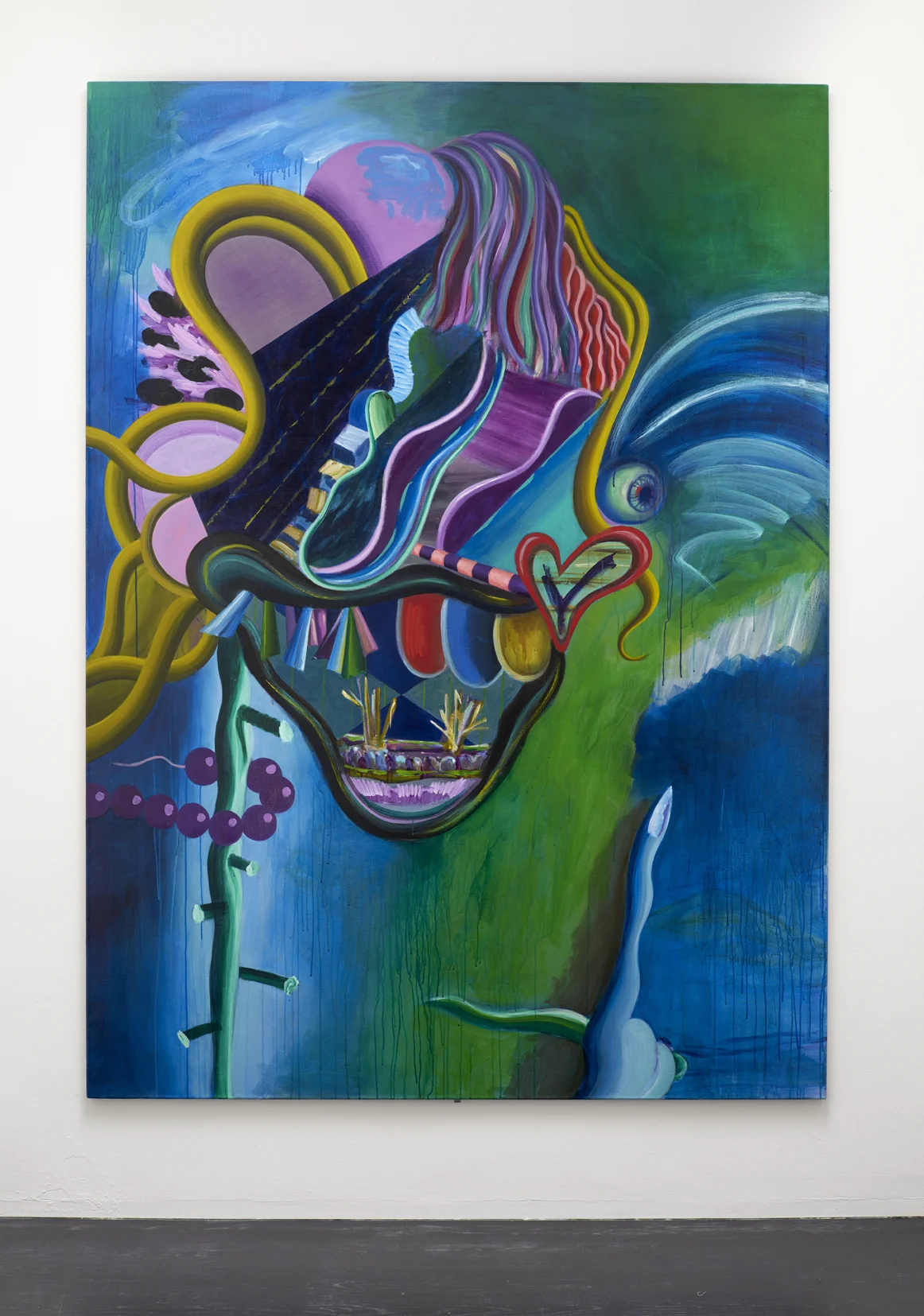 Beyond, 2016 Acrylic on linen. 240x170cm