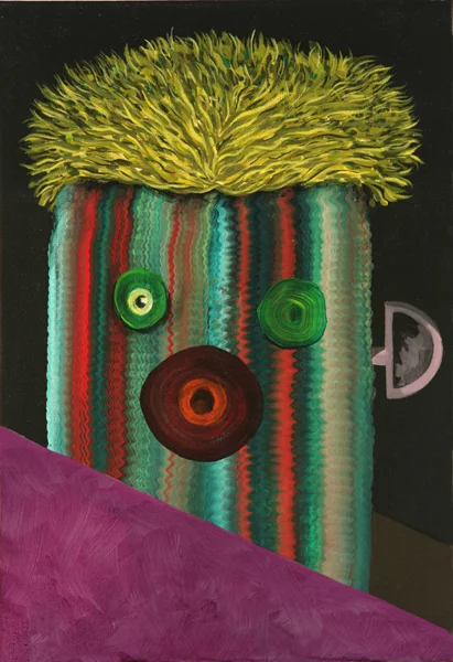 Who Framed Jacques Lacan, 2009 Acrylic on linen. 35x24,5cm