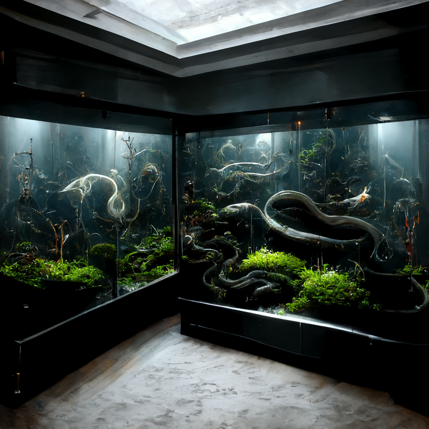 AvaEstrada_fish_tank_black_eels_white_eels_luxe_a0c1d763-c6fa-417f-8afd-0a76e3431c3c.PNG