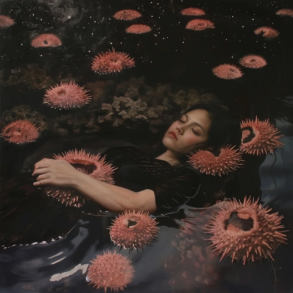 avaestrada._Woman_laying_in_black_shallow_water_with_urchins_gr_41b542c0-7ca0-495e-bf0a-ab363076cfeb.jpeg