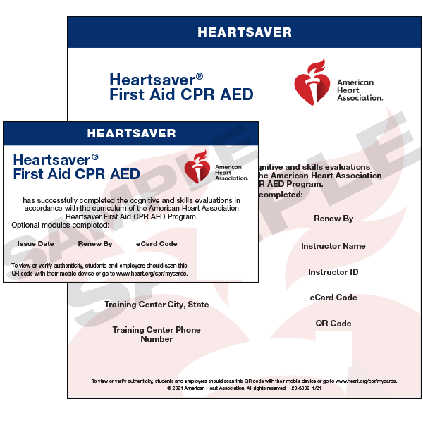 AHA First Aid AED Course