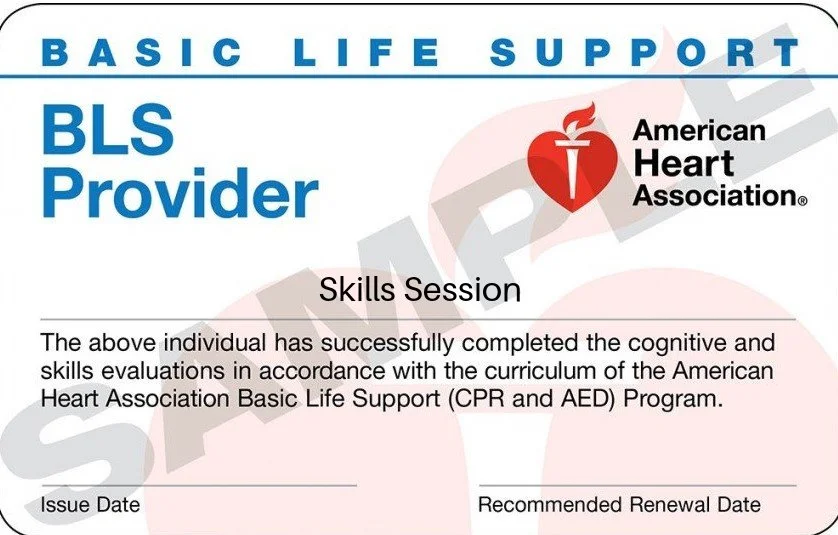 AHA BLS, ACLS Certification, CPR, First Aid courses, NJ. In-Person ...