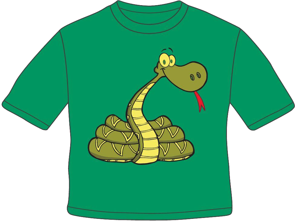 T-shirt SNAKE Irish Green cutout.png