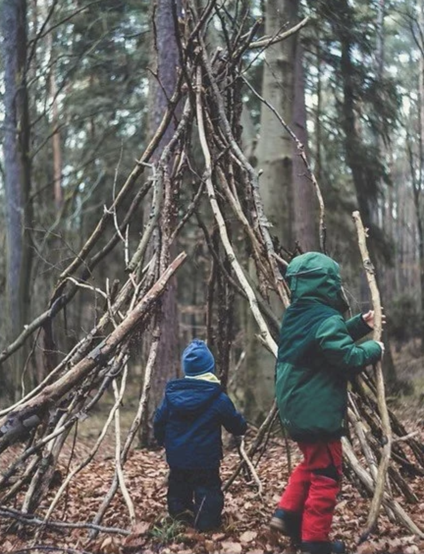 What do we play with in outdoor occupational therapy sessions?