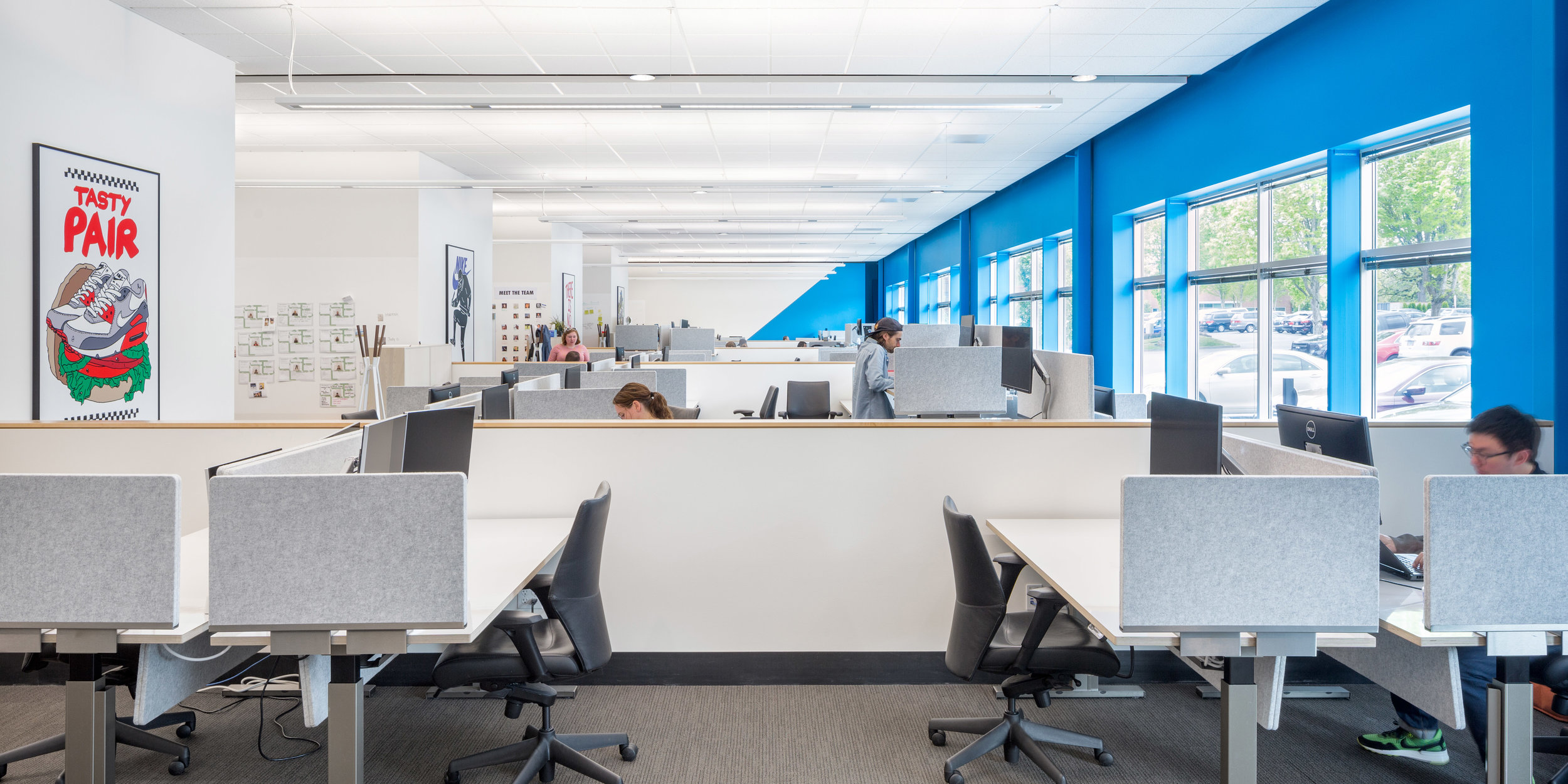 Simple paint moves energize the office space