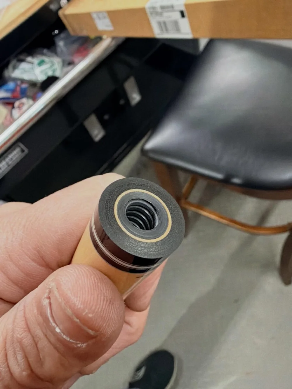 Joint insert held in hand