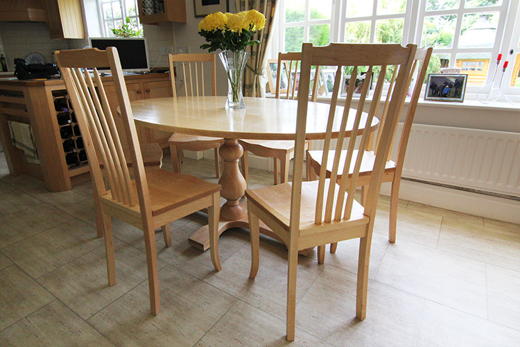 Maple Dining Table and Chairs