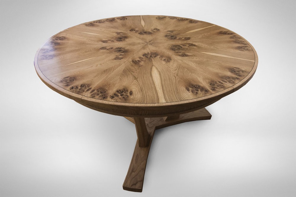 Pippy Oak Expanding Circular Dining, Expanding Circular Dining Table