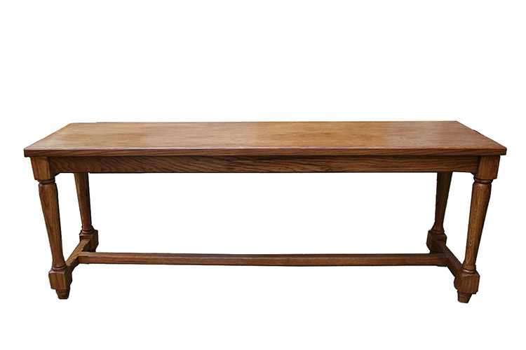 Brown Oak Bench