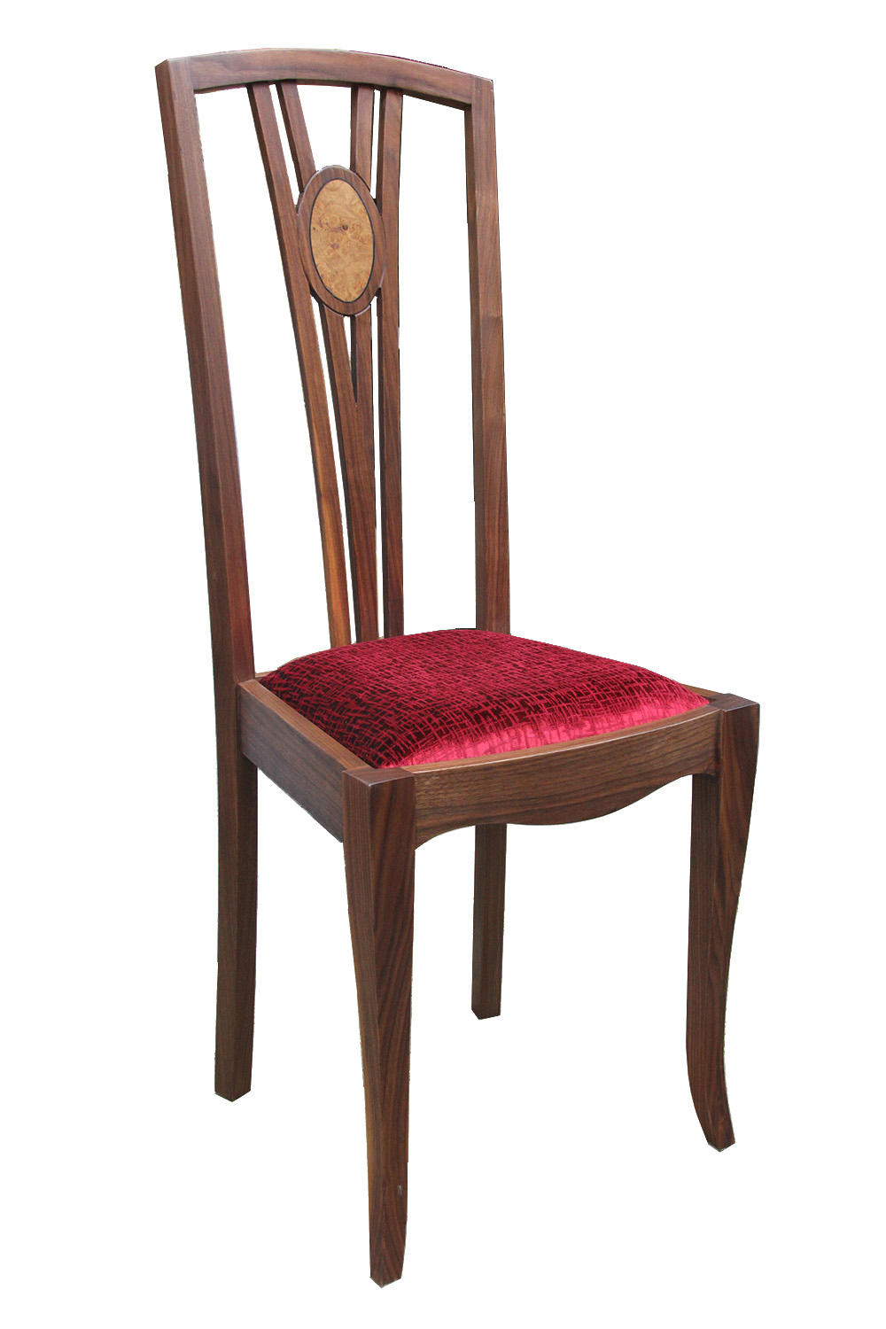 Walnut and Burr Oak Dining Chair